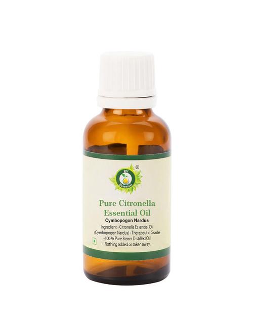 r v essential pure citronella essential oil 50ml- cymbopogon nardus (100% pure and natural steam distilled) - 16284098 - Very Small Image - 1