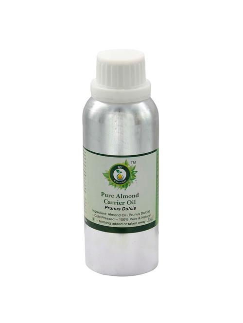 r v essential pure almond carrier oil 300ml- prunus dulcis (100% pure and natural cold pressed) - 16284158 - Very Small Image - 1