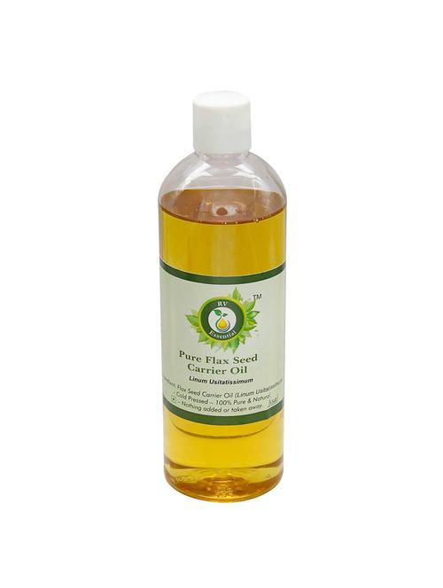 r v essential pure flax seed carrier oil 200ml- linum usitatissimum (100% pure and natural cold pressed) - 16284180 - Very Small Image - 1