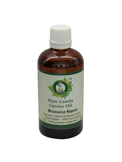 r v essential pure canola carrier oil 100ml- brassica napus (100% pure and natural cold pressed) - 16284188 - Very Small Image - 1