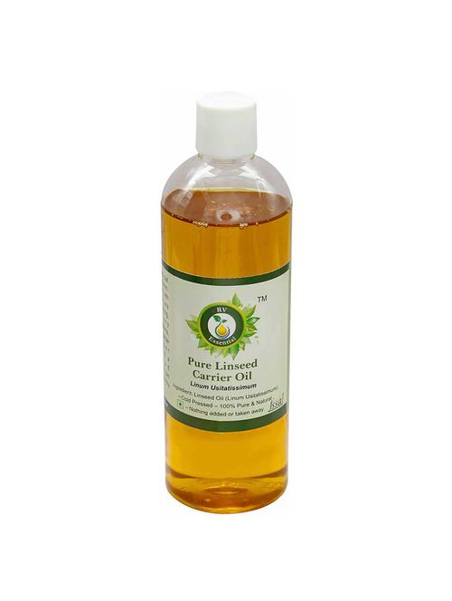 r v essential pure linseed carrier oil 200ml- linum usitatissimum (100% pure and natural cold pressed) - 16284206 - Very Small Image - 1