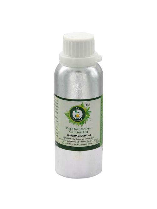 r v essential pure sunflower carrier oil 630ml- helianthus annuus (100% pure and natural cold pressed) - 16284215 - Very Small Image - 1