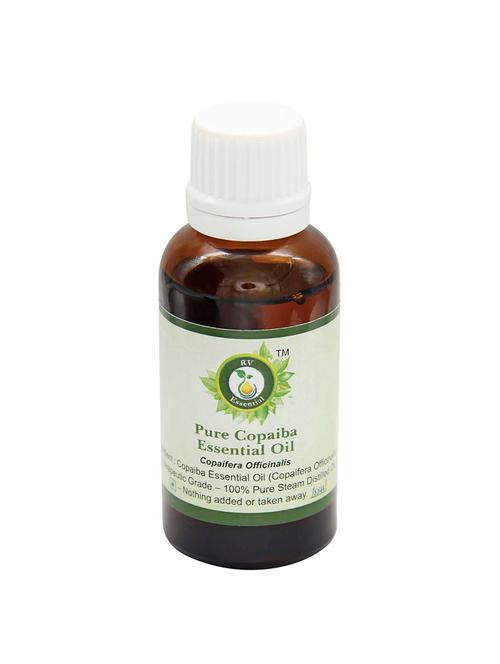 r v essential pure copaiba essential oil 30ml- copaifera officinalis (100% pure and natural steam distilled) - 16284244 - Very Small Image - 1