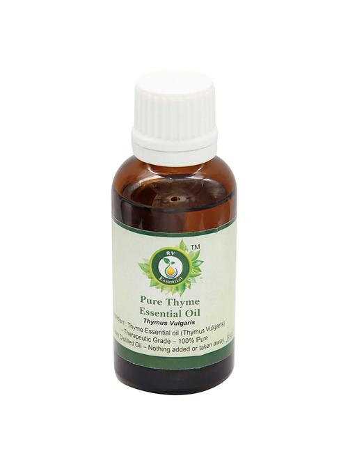 r v essential pure thyme essential oil 10ml- thymus vulgaris (100% pure and natural steam distilled) - 16284264 - Very Small Image - 1