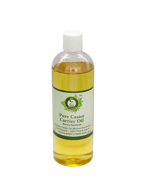 r v essential pure castor carrier oil 200ml- ricinus communis (100% pure and natural cold pressed) - 16284280 - Very Small Image - 1