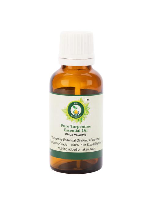 r v essential pure turpentine essential oil 10ml- pinus palustris (100% pure and natural steam distilled) - 16284293 - Very Small Image - 1