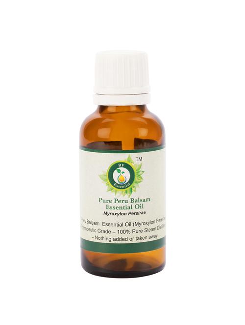 r v essential pure peru balsam essential oil 50ml- myroxylon pereirae (100% pure and natural steam distilled) - 16284309 - Very Small Image - 1