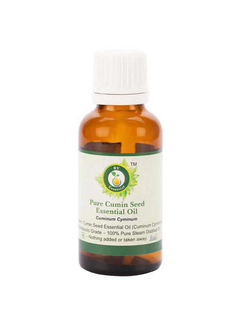 r v essential pure cumin seed essential oil 15ml- cuminum cyminum (100% pure and natural steam distilled) - 16284357 - Very Small Image - 1