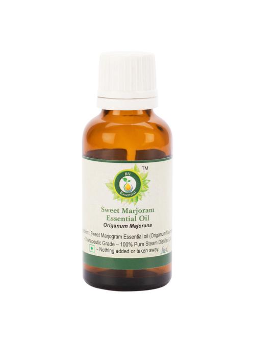 r v essential pure sweet marjoram essential oil 15ml- origanum majorana (100% pure and natural steam distilled) - 16284373 - Very Small Image - 1