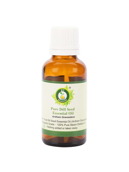 r v essential pure dill seed essential oil 15ml- anthem graveolens (100% pure and natural steam distilled) - 16284385 - Very Small Image - 1