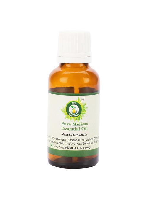 r v essential pure melissa essential oil 30ml- melissa officinalis (100% pure and natural steam distilled) - 16284390 - Very Small Image - 1