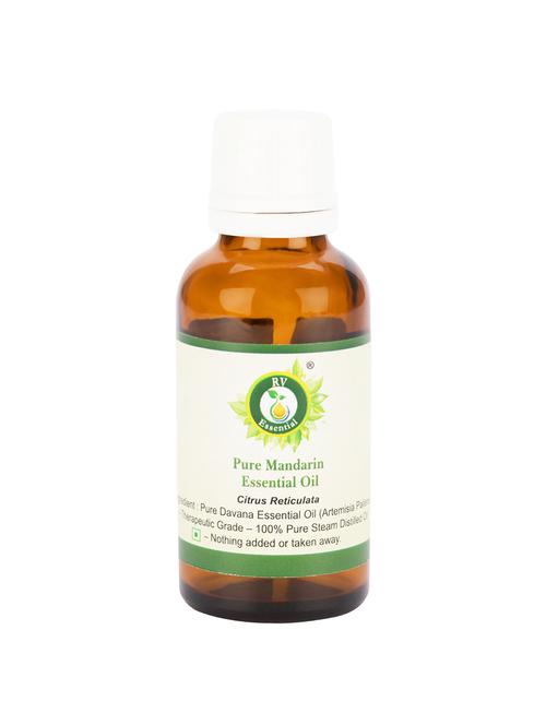 r v essential pure mandarin essential oil 30ml- citrus reticulata (100% pure and natural steam distilled) - 16284415 - Very Small Image - 1