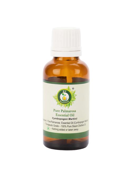 r v essential pure palmarosa essential oil 10ml- cymbopogon martinii (100% pure and natural steam distilled) - 16284430 - Very Small Image - 1