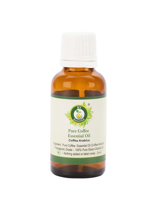 r v essential pure coffee essential oil 5ml- coffea arabica (100% pure and natural steam distilled) - 16284434 - Very Small Image - 1