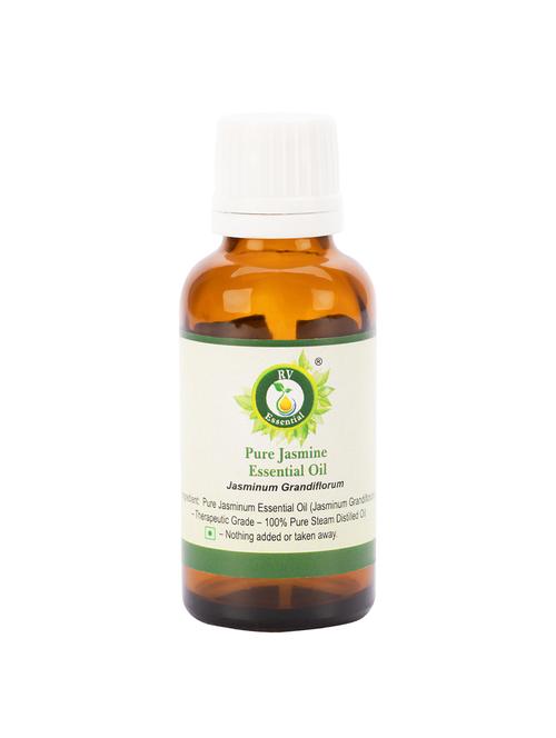 r v essential pure jasmine essential oil 5ml- jasminum grandiflorum (100% pure and natural steam distilled) - 16284444 - Very Small Image - 1