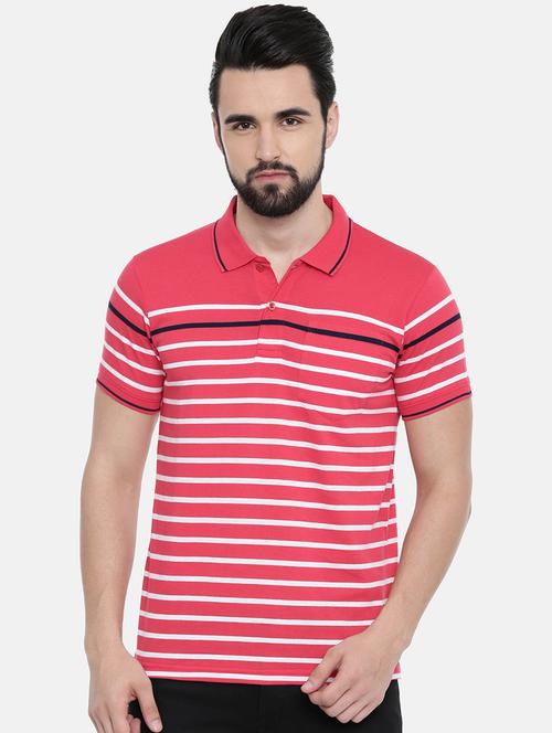 red striped polo t-shirt - 16285646 - Very Small Image - 1