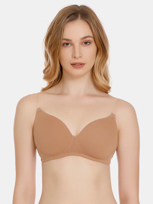 solid backless t-shirt bra - 16285795 - Very Small Image - 1