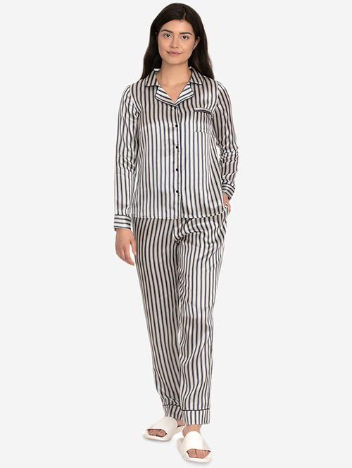 pocket patch striped nightwear set - 16286370 - Very Small Image - 1