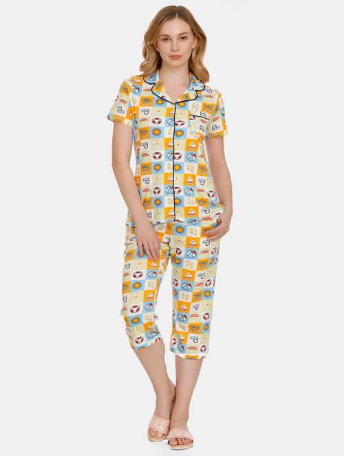quirky print nightwear set - 16286389 - Very Small Image - 1