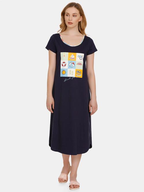 quirky print nightwear dress - 16286458 - Very Small Image - 1