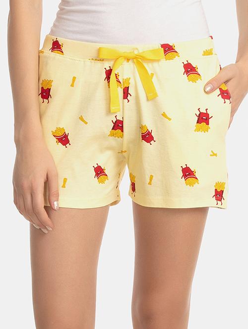 quirky print drawstring shorts - 16286686 - Very Small Image - 1