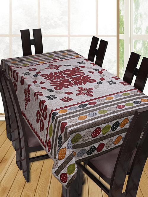 printed cotton 6 seater table cover - 16287091 - Very Small Image - 1