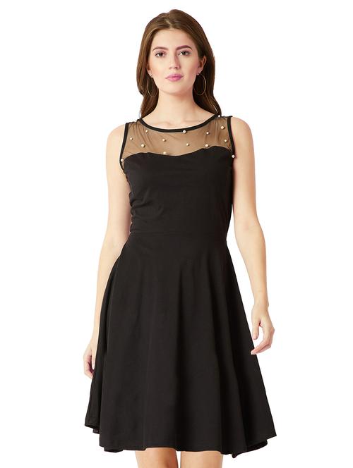 tie back embellished a line dress - 16287185 - Very Small Image - 1