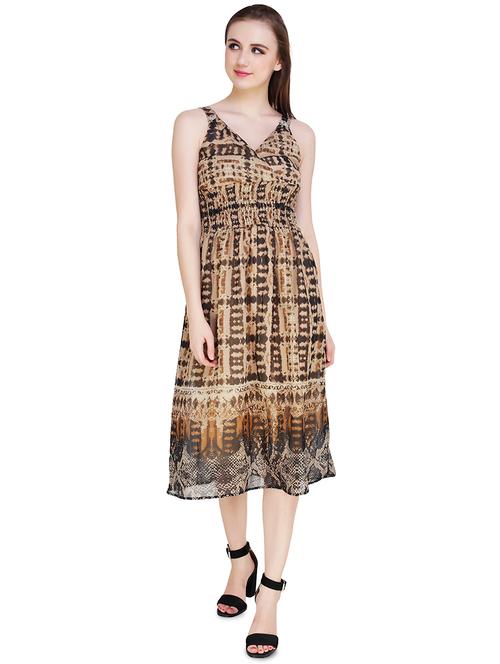 smock detail a line dress - 16287733 - Very Small Image - 1