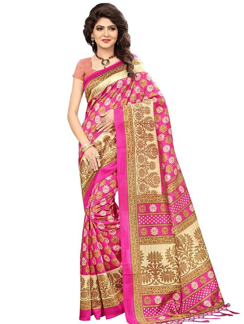 printed bhagalpuri saree with blouse - 16288496 - Very Small Image - 1