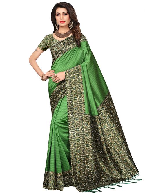 solid bhagalpuri saree with blouse - 16288497 - Very Small Image - 1