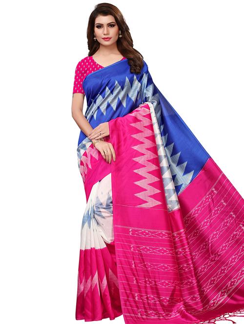 chevron bhagalpuri saree with blouse - 16288538 - Very Small Image - 1