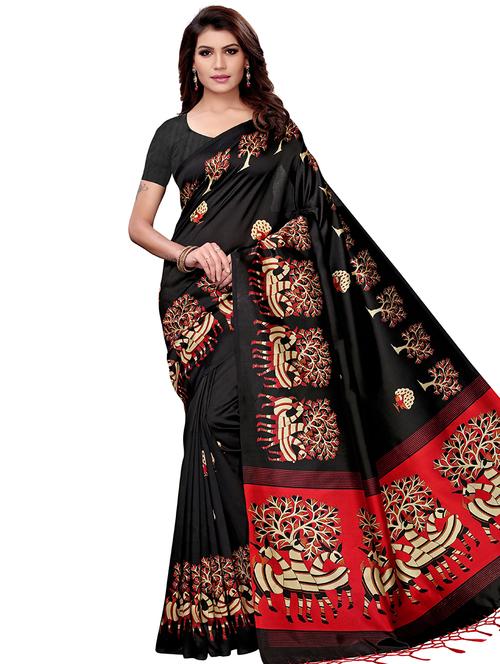 conversational bhagalpuri saree with blouse - 16288541 - Very Small Image - 1