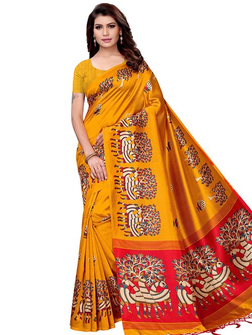 conversational bhagalpuri saree with blouse - 16288542 - Very Small Image - 1