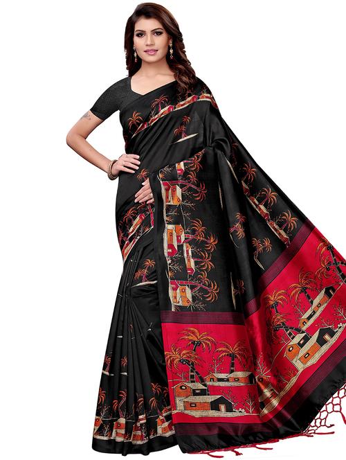 conversational bhagalpuri saree with blouse - 16288555 - Very Small Image - 1