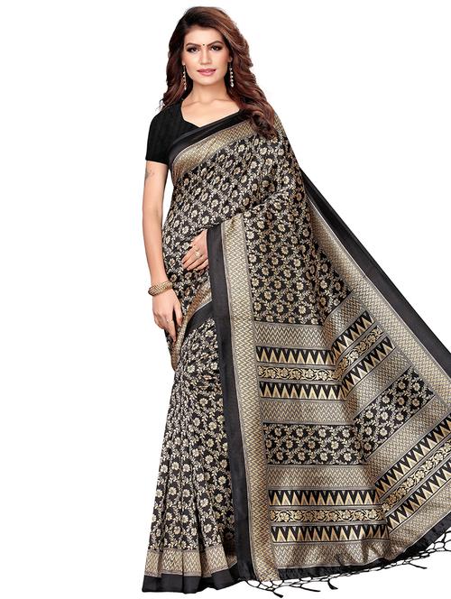 floral bhagalpuri saree with blouse - 16288564 - Very Small Image - 1