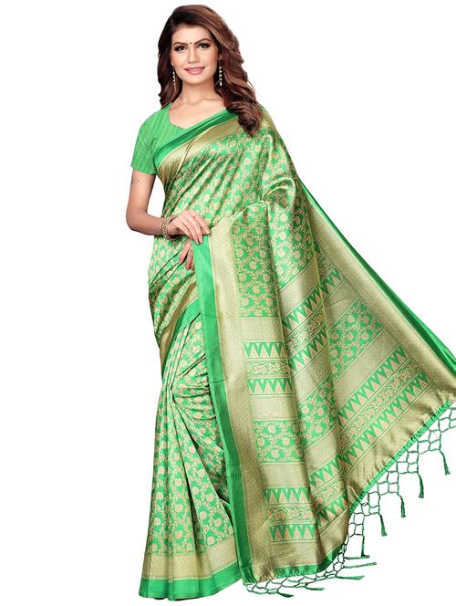 floral bhagalpuri saree with blouse - 16288570 - Very Small Image - 1