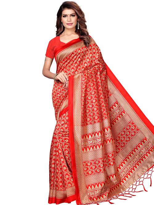 floral bhagalpuri saree with blouse - 16288571 - Very Small Image - 1