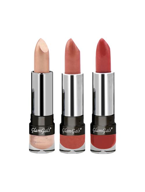 glamgals hollywood-u.s.a high definition lipstick cream finish - ginger + coral + bronze combo - 16288915 - Very Small Image - 1