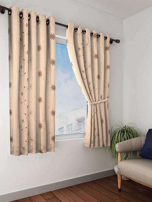 linen curtain with embroidery these are premium window curtain - 16289038 - Very Small Image - 1