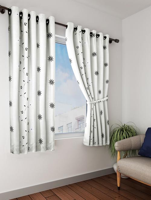 linen curtain with embroidery these are premium window curtain - 16289040 - Very Small Image - 1