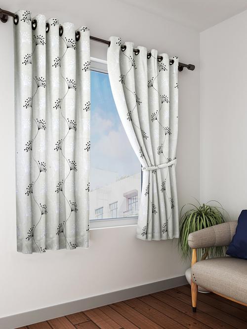 linen curtain with embroidery these are premium window curtain - 16289052 - Very Small Image - 1