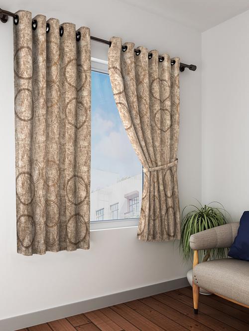 linen curtain with embroidery these are premium window curtain - 16289096 - Very Small Image - 1