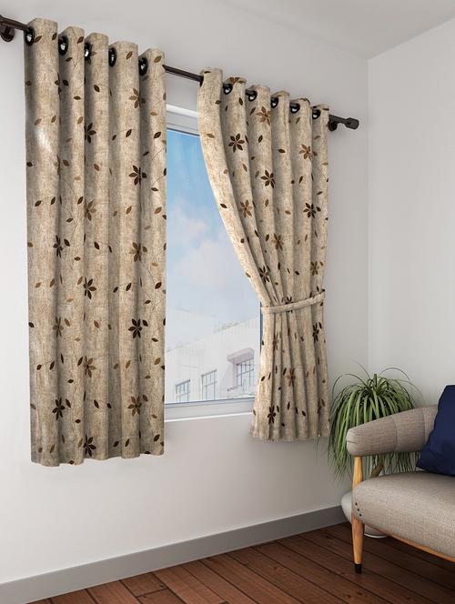 linen curtain with embroidery these are premium window curtain - 16289097 - Very Small Image - 1