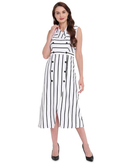 double breasted striped dress - 16291646 - Very Small Image - 1