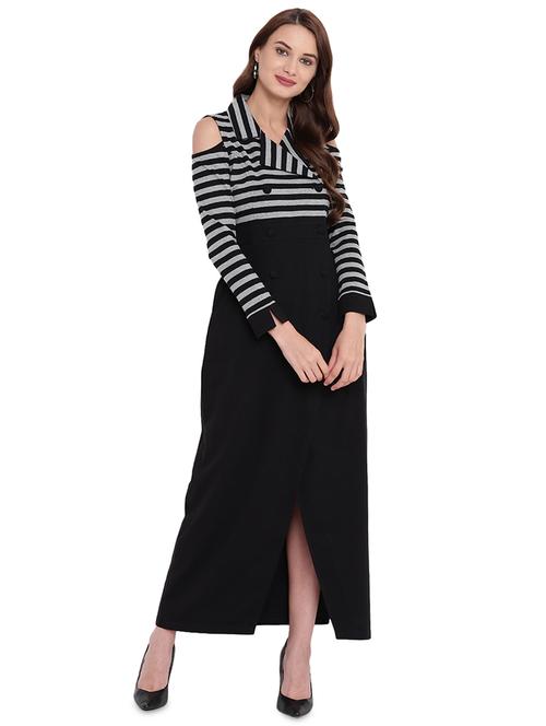 double breasted striped coat dress - 16291650 - Very Small Image - 1