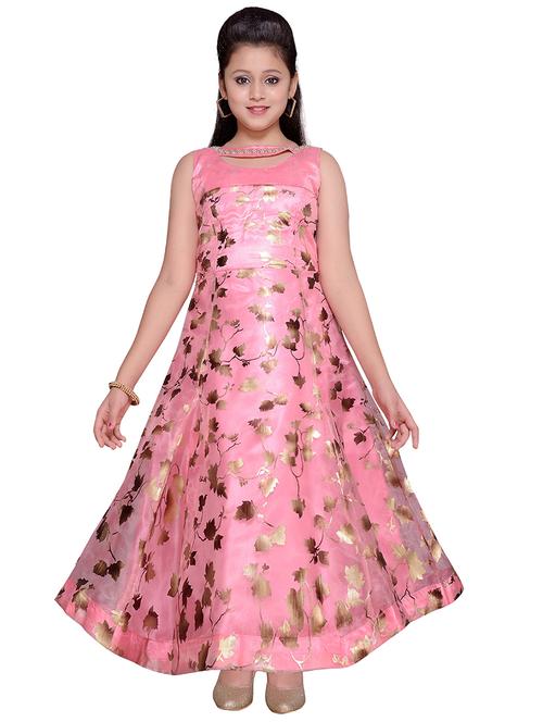 floral printed party gown - 16291903 - Very Small Image - 1