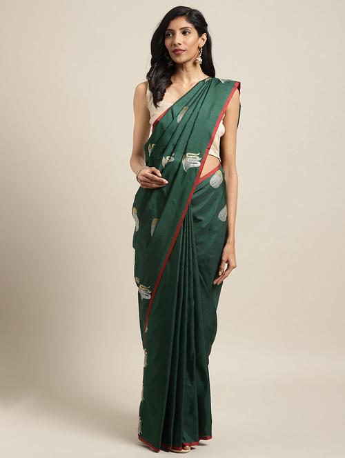 conversational woven saree with blouse - 16291911 - Very Small Image - 1