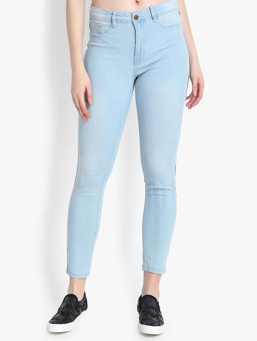 side tapped high rise jeans - 16293229 - Very Small Image - 1