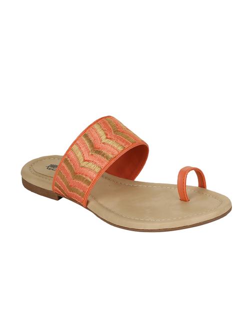 orange one toe sandals - 16293551 - Very Small Image - 1