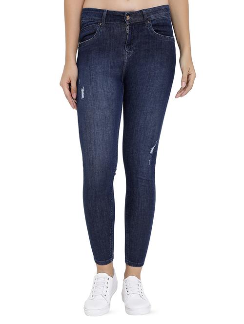stone washed ankle length jeans - 16293911 - Very Small Image - 1